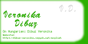 veronika dibuz business card